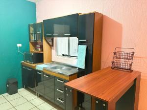 a small kitchen with a sink and a counter at Villa Gael Vacation Home in La Paz