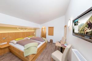 TV a/nebo společenská místnost v ubytování Comfort Hotel Garni Landhaus Gitti