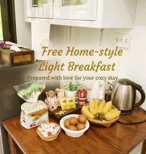 a free home style light breakfast prepared with love for your cozy stay at Rai Lung Tui Homestay in Prachuap Khiri Khan