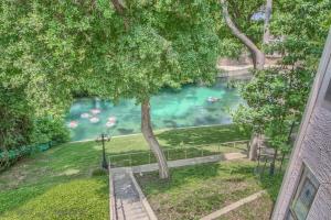 a view of a river with people swimming in it at CRC 317 Timeless Tranquility in New Braunfels