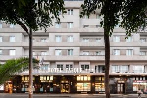 a hotel building with a sign on the front of it at Sercotel Hotel Parque in Las Palmas de Gran Canaria +162 photos