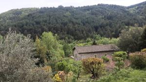 an old house in the middle of a mountain at Logis de Rocles in Rocles