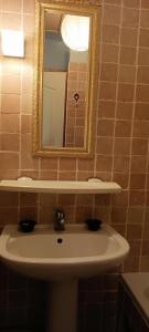 a bathroom with a sink and a mirror at Vautrain in Artignosc-sur-Verdon +18 photos