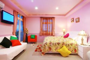 Voodi või voodid majutusasutuse Riverside B&B toas