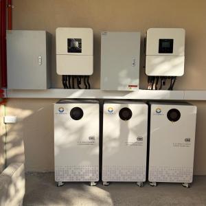 a row of air conditioning machines on a counter at Siquijor Travellers Inn in Siquijor