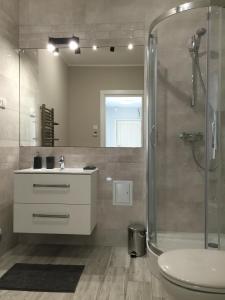 Kúpeľňa v ubytovaní Apartament Warszawska