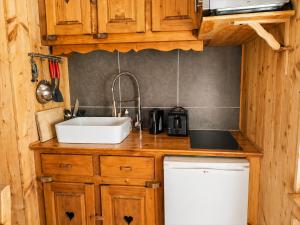 a kitchen with a sink and a dishwasher at Logicoeur in Gérardmer