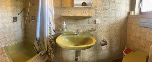 a bathroom with a sink and a tub at Ferienhaus Samy - Feldberg in Feldberg +24 photos