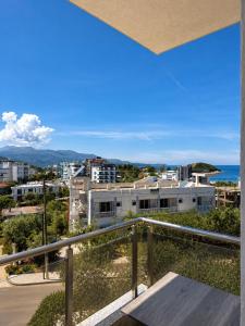 a view from the balcony of a building at Zador Hotel in Ksamil