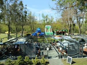 a park with a bunch of playground equipment at AQUA HOUSE in Sopot