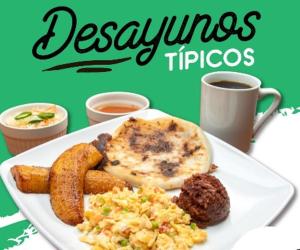 a plate of breakfast food with eggs and bread and a cup of coffee at Apartamento en San Salvador Cuscatancingo in Cuscatancingo