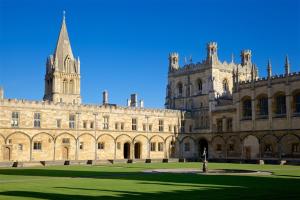 a large building with a grass field in front of it at 117 St Aldates Christ Church Accommodation in Oxford