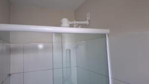 a bathroom with a shower and a sink at my sweet place 33 in São Luís