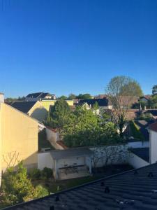 a view from the roof of a building at Helles, großzügiges Loft mit Fernblick in Siegendorf im Burgenland