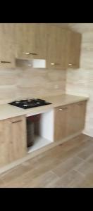 a blurry picture of a kitchen with a stove at بوخالف طنجة Youssef Residence in Tangier