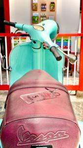 a close up of the back of a scooter at Hotel La Casona in Jardin