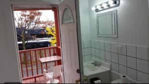 a bathroom with a sink and a window at A Voyageur's Guest House in Ottawa +17 photos