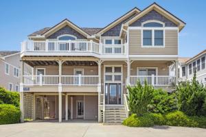 a large house with balconies and condos at 6118 - Ferrari II in Nags Head