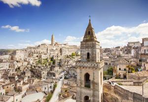 A general view of Matera or a view of the city taken from Az apartmant