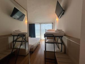 Un televizor și/sau centru de divertisment la Hotel Rivus