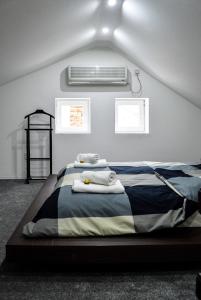 Krevet ili kreveti u jedinici u okviru objekta Dunavska Flat Apartment