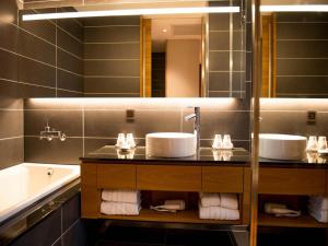 Koupelna v ubytování Walden Hotel