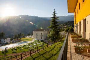 a view from the balcony of a building at Chalet Bellavista in Spiazzi Di Caprino +2 photos