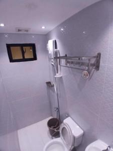 ein Badezimmer mit Toilette, Waschbecken und Dusche in der Unterkunft Marcus Tiny House - Aesthetic in Cabanatuan City in Bangad + 28 Fotos