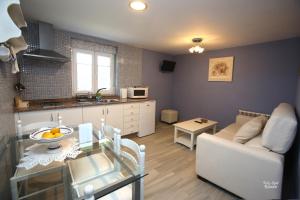 Kuchyň nebo kuchyňský kout v ubytování Apartamentos Bouso