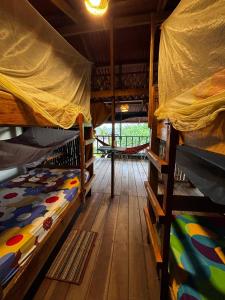 a room with two bunk beds in a house at La Roca House in El Valle +57 photos