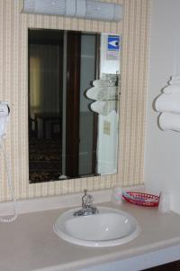 Koupelna v ubytování Viking Jr. Motel