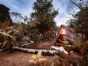 a small house in a forest with a garden at Glamping Kunna Tayrona in El Zaino +27 photos