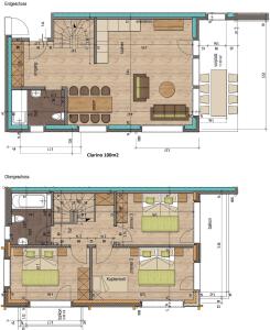 Floor plan ng AZapartments Clarino