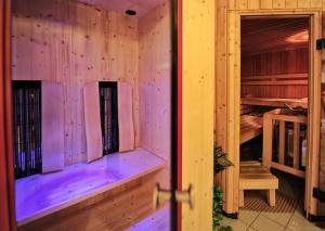 Postel nebo postele na pokoji v ubytování Gletscher-Landhaus Brunnenkogel