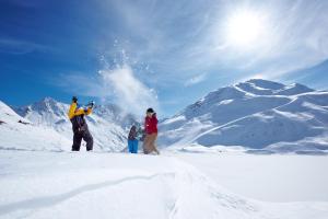 Gletscher-Landhaus Brunnenkogel v zimě