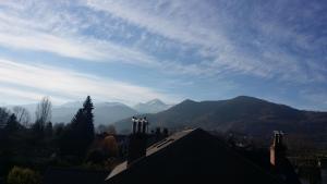 a view of a mountain range with a sky at Appartement Adourette in Bagnères-de-Bigorre