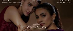 two young women are posing for a picture at Antiquecut Jewelry in Surat