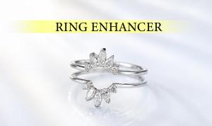 a ring with a ring anniversary ring with a flower at Antiquecut Jewelry in Surat