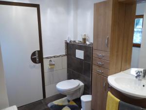 Ένα μπάνιο στο Ferienwohnung Kasbacher +17 φωτογραφίες