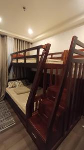 a couple of bunk beds in a room at Bunker in Baguio