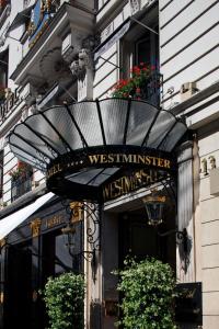 Hotel Westminster في باريس: علامة على جانب المبنى