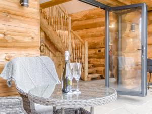 a dining room with a table and chairs at Hope Hideaway in Buttington