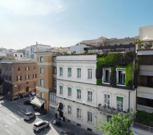 a view of a city street with buildings at The B Place in Rome