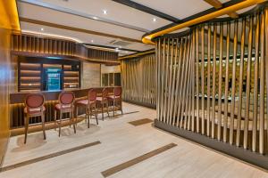 Ein Sitzbereich in der Unterkunft B Business Hotel & Spa