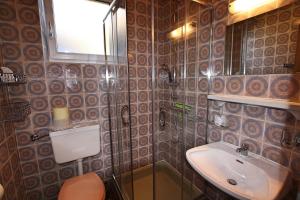 Koupelna v ubytování Panorama-Ferienwohnung Isser