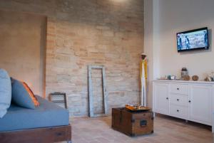 TV a/nebo společenská místnost v ubytování Biancopecora