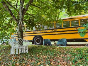 Taman di luar School Bus