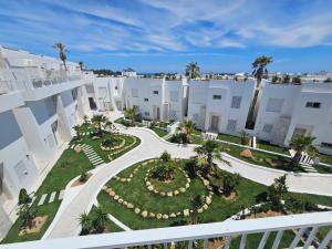 an aerial view of a courtyard at a resort at Penthouse sarra in Kelibia