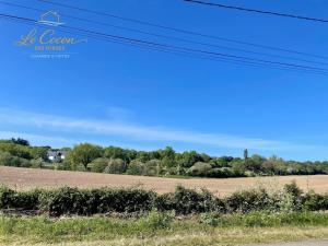 a view of a field from the side of a road at Le Cocon des Forges in Talmont