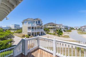 a view from the balcony of a house at Beach Nutz in Nags Head